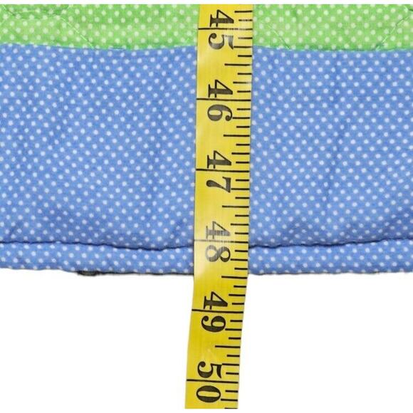 Baby Bed Comforter Blanket  "Thats Our Baby" Patchwork Butterfly Bear Heart Vtg - Picture 6 of 8